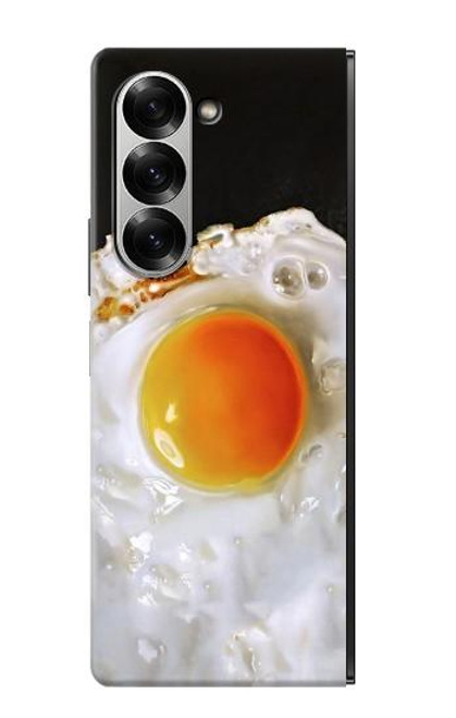 S2695 フライドエッグ Fried Egg Samsung Galaxy Z Fold 7 バックケース、フリップケース・カバー