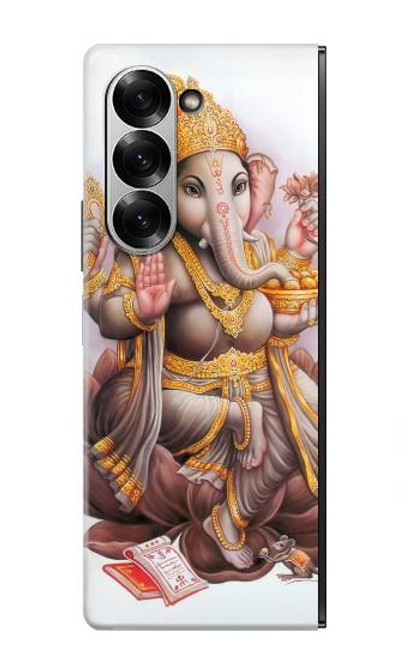 S2820 ヒンズー教神ガネーシャ Hindu God Ganesha Ganapati Vinayaka Samsung Galaxy Z Fold 7 バックケース、フリップケース・カバー