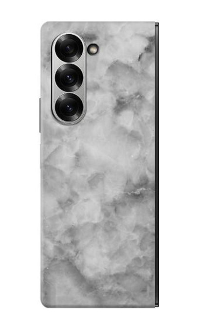 S2845 グレーマーブル Gray Marble Texture Samsung Galaxy Z Fold 7 バックケース、フリップケース・カバー