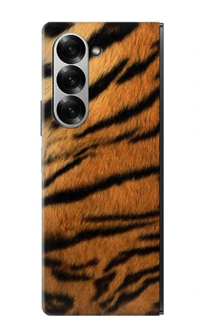 S2962 虎のストライプグラフィックプリント Tiger Stripes Graphic Printed Samsung Galaxy Z Fold 7 バックケース、フリップケース・カバー