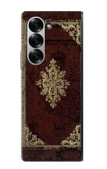 S3014 ヴィンテージマップブックカバー Vintage Map Book Cover Samsung Galaxy Z Fold 7 バックケース、フリップケース・カバー