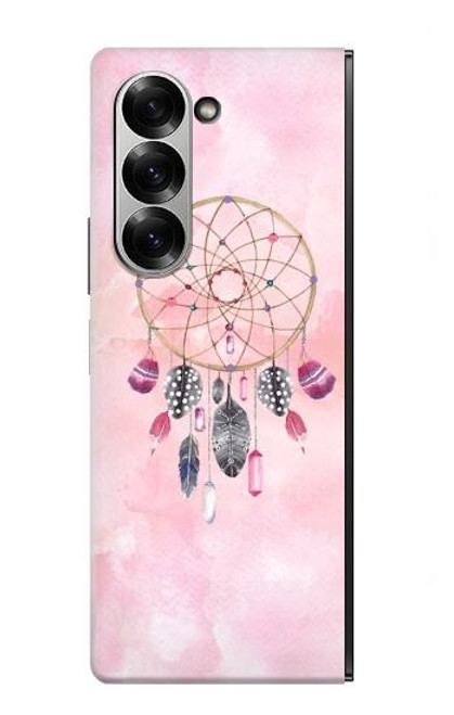 S3094 ドリームキャッチャー 水彩 Dreamcatcher Watercolor Painting Samsung Galaxy Z Fold 7 バックケース、フリップケース・カバー