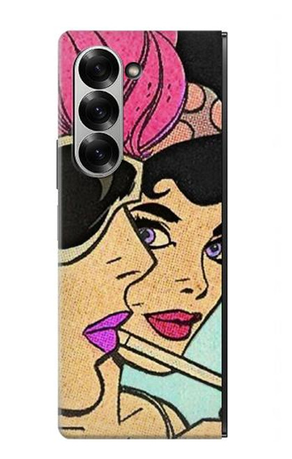 S3171 女の子のポップアート Girls Pop Art Samsung Galaxy Z Fold 7 バックケース、フリップケース・カバー