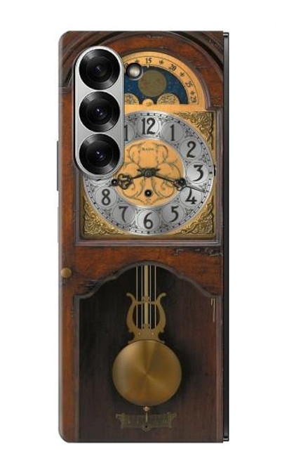 S3173 大きな古時計 Grandfather Clock Antique Wall Clock Samsung Galaxy Z Fold 7 バックケース、フリップケース・カバー