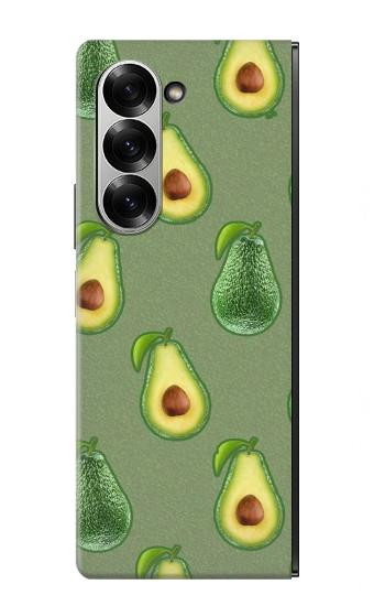 S3285 アボカドパターン Avocado Fruit Pattern Samsung Galaxy Z Fold 7 バックケース、フリップケース・カバー