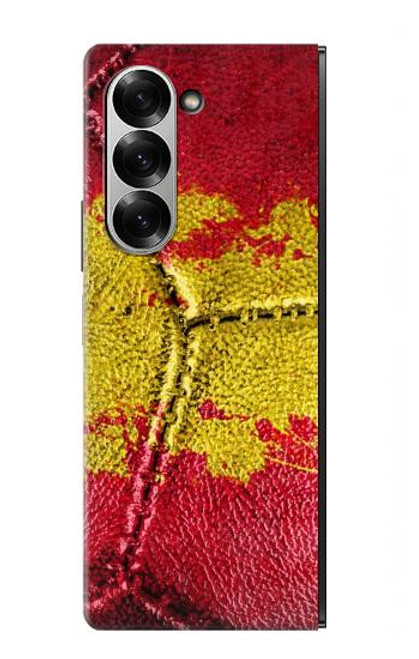 S3315 スペインの旗ビンテージフットボールのグラフィック Spain Flag Vintage Football Graphic Samsung Galaxy Z Fold 7 バックケース、フリップケース・カバー