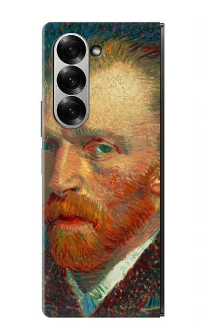 S3335 ヴィンセント・ヴァン・ゴッホ ポートレート Vincent Van Gogh Self Portrait Samsung Galaxy Z Fold 7 バックケース、フリップケース・カバー