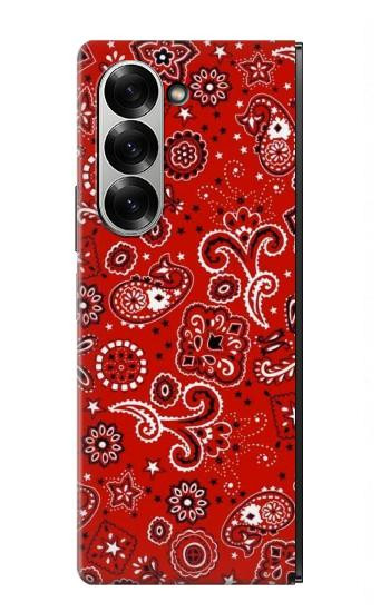 S3354 赤バンダナ Red Classic Bandana Samsung Galaxy Z Fold 7 バックケース、フリップケース・カバー
