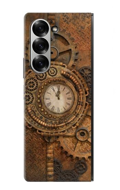 S3401 クロックギア スチームパンク Clock Gear Streampunk Samsung Galaxy Z Fold 7 バックケース、フリップケース・カバー