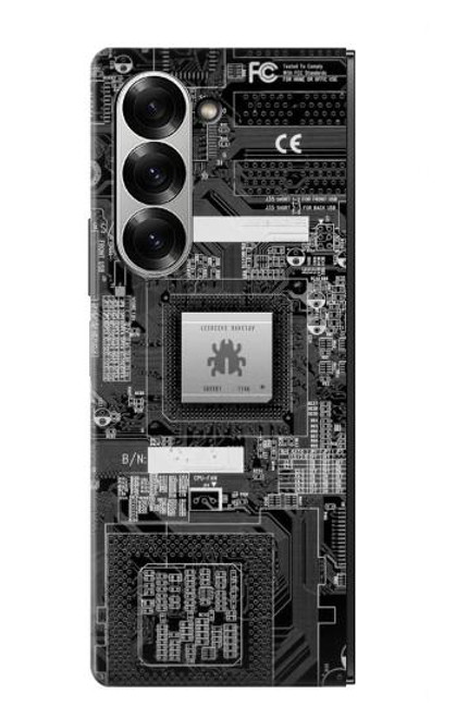 S3434 バグ回路基板のグラフィック Bug Circuit Board Graphic Samsung Galaxy Z Fold 7 バックケース、フリップケース・カバー