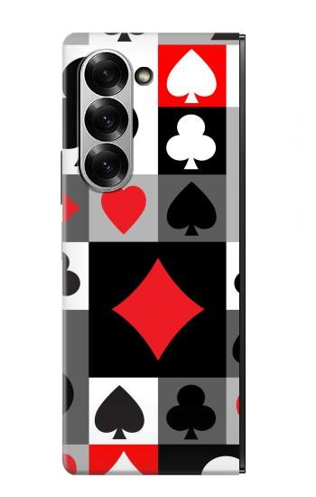 S3463 ポーカーカード Poker Card Suit Samsung Galaxy Z Fold 7 バックケース、フリップケース・カバー