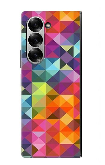 S3477 抽象的なダイヤモンドパターン Abstract Diamond Pattern Samsung Galaxy Z Fold 7 バックケース、フリップケース・カバー