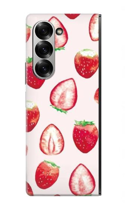 S3481 イチゴ Strawberry Samsung Galaxy Z Fold 7 バックケース、フリップケース・カバー