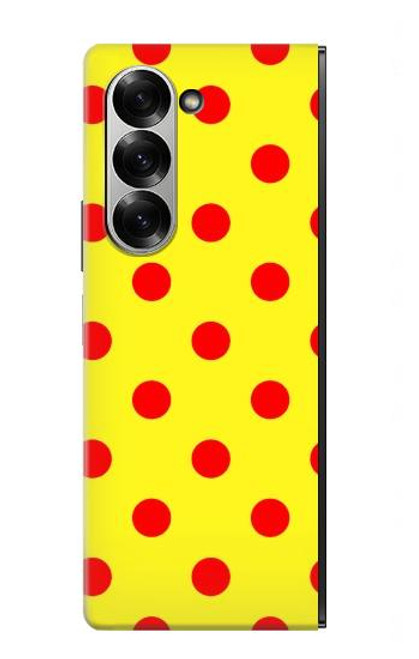 S3526 赤い水玉 Red Spot Polka Dot Samsung Galaxy Z Fold 7 バックケース、フリップケース・カバー