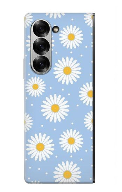 S3681 デイジーの花のパターン Daisy Flowers Pattern Samsung Galaxy Z Fold 7 バックケース、フリップケース・カバー