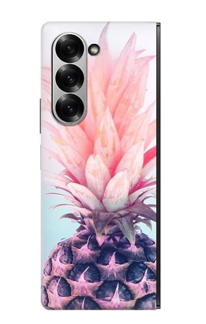 S3711 ピンクパイナップル Pink Pineapple Samsung Galaxy Z Fold 7 バックケース、フリップケース・カバー