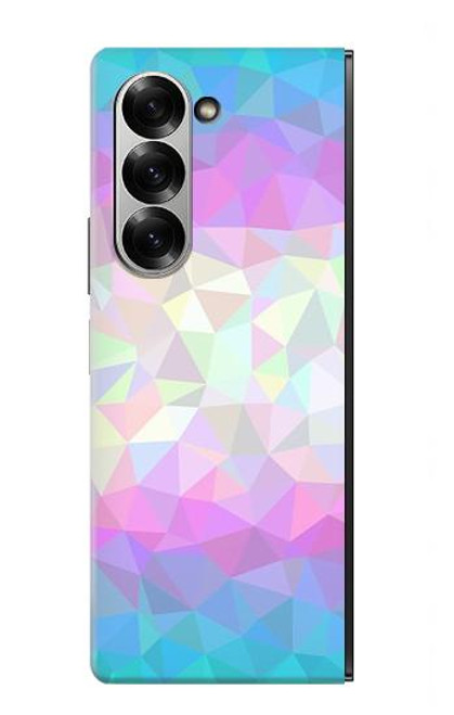 S3747 トランスフラッグポリゴン Trans Flag Polygon Samsung Galaxy Z Fold 7 バックケース、フリップケース・カバー