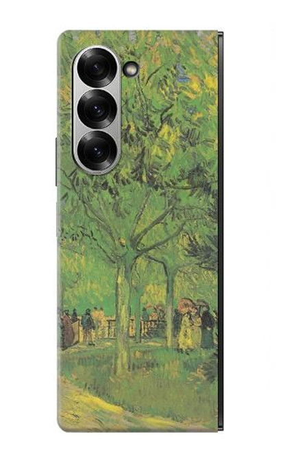 S3748 フィンセント・ファン・ゴッホ パブリックガーデンの車線 Van Gogh A Lane in a Public Garden Samsung Galaxy Z Fold 7 バックケース、フリップケース・カバー