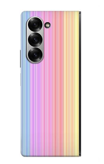 S3849 カラフルな縦の色 Colorful Vertical Colors Samsung Galaxy Z Fold 7 バックケース、フリップケース・カバー