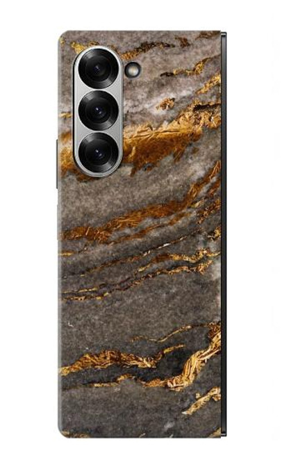S3886 灰色の大理石の岩 Gray Marble Rock Samsung Galaxy Z Fold 7 バックケース、フリップケース・カバー