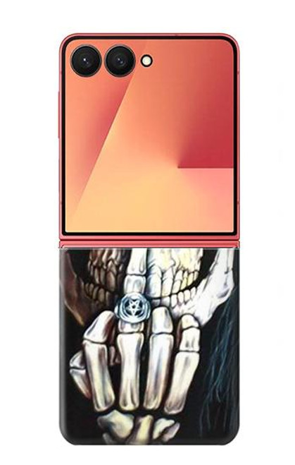 S0222 スカルペンタグラム 五芒星 Skull Pentagram Samsung Galaxy Z Flip 7 バックケース、フリップケース・カバー
