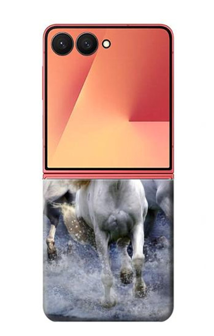 S0246 白馬 White Horse Samsung Galaxy Z Flip 7 バックケース、フリップケース・カバー