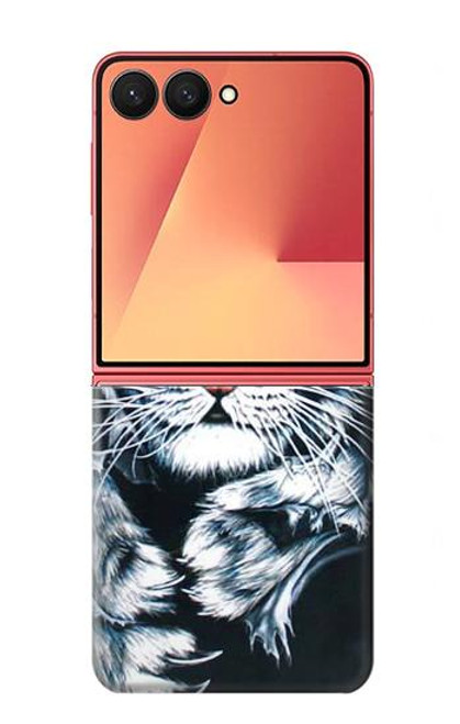 S0265 ホワイトタイガー White Tiger Samsung Galaxy Z Flip 7 バックケース、フリップケース・カバー