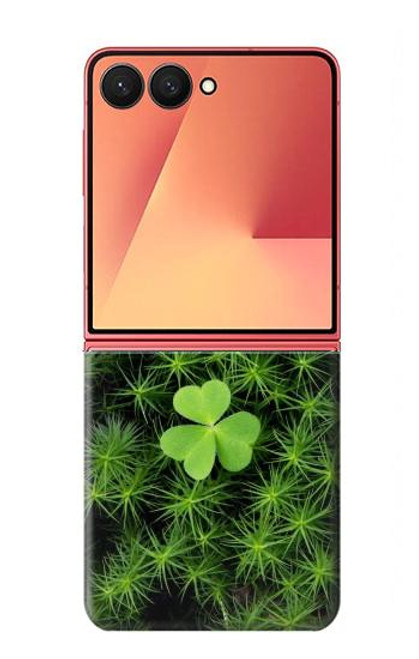 S0358 クローバーリーフ Clover Lucky Leaf Samsung Galaxy Z Flip 7 バックケース、フリップケース・カバー