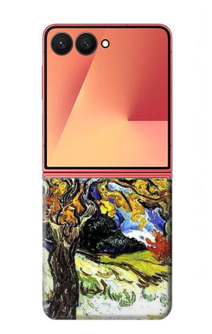 S0902 桑の木 フィンセント・ファン・ゴッホ Mulberry Tree Van Gogh Samsung Galaxy Z Flip 7 バックケース、フリップケース・カバー