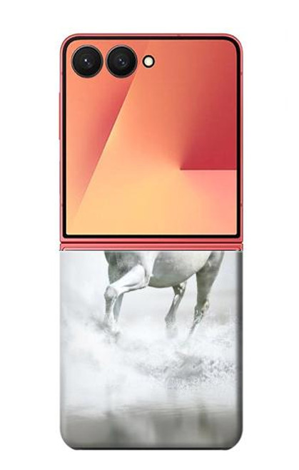S0932 白馬 White Horse Samsung Galaxy Z Flip 7 バックケース、フリップケース・カバー