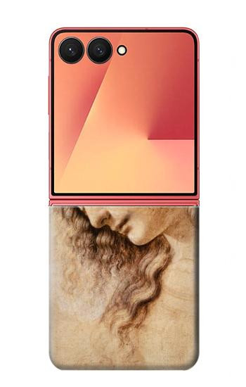 S1045 レオナルドダヴィンチ女性の頭 Leonardo da Vinci Woman's Head Samsung Galaxy Z Flip 7 バックケース、フリップケース・カバー
