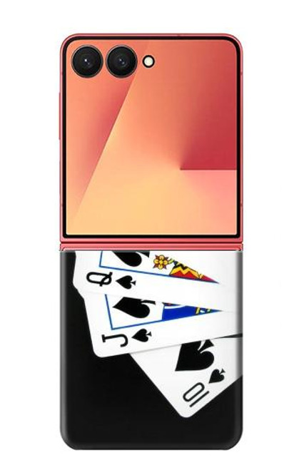 S1078 ポーカーロイヤルストレートフラッシュ Poker Royal Straight Flush Samsung Galaxy Z Flip 7 バックケース、フリップケース・カバー