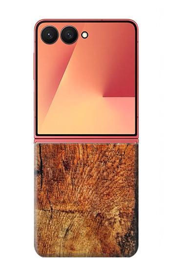 S1140 木材 グラフィックプリント Wood Skin Graphic Samsung Galaxy Z Flip 7 バックケース、フリップケース・カバー