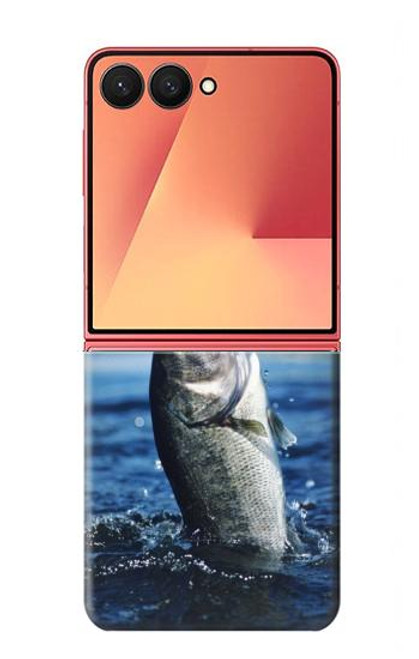 S1594 バス釣り Bass Fishing Samsung Galaxy Z Flip 7 バックケース、フリップケース・カバー