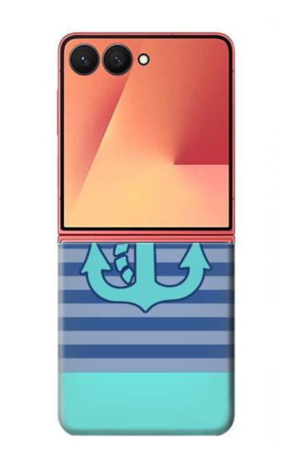 S2081 航海アンカー Nautical Anchor Samsung Galaxy Z Flip 7 バックケース、フリップケース・カバー