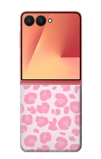 S2213 ピンクのヒョウ柄 Pink Leopard Pattern Samsung Galaxy Z Flip 7 バックケース、フリップケース・カバー