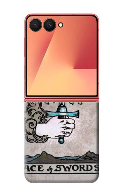 S2482 タロットカード 剣のエース Tarot Card Ace of Swords Samsung Galaxy Z Flip 7 バックケース、フリップケース・カバー
