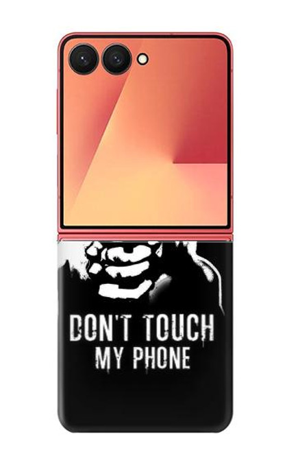 S2518 私の携帯電話を触るな Do Not Touch My Phone Samsung Galaxy Z Flip 7 バックケース、フリップケース・カバー