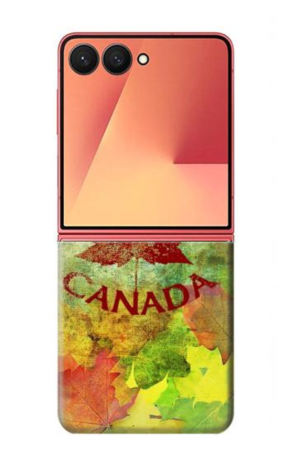 S2523 カナダ秋のメープルリーフ Canada Autumn Maple Leaf Samsung Galaxy Z Flip 7 バックケース、フリップケース・カバー