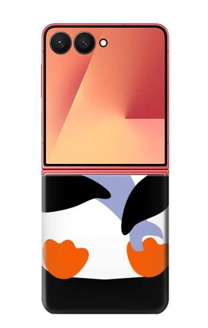 S2631 可愛い赤ちゃんペンギン Cute Baby Penguin Samsung Galaxy Z Flip 7 バックケース、フリップケース・カバー
