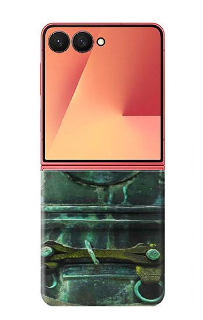 S2632 アンティークヴィンテージ深海ダイビングヘルメット Antique Vintage Deep Sea Diver Helmet Samsung Galaxy Z Flip 7 バックケース、フリップケース・カバー