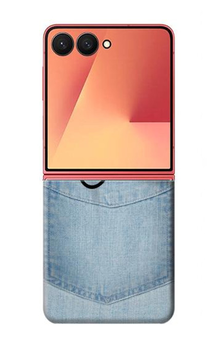 S2641 ポケット黒猫 Pocket Black Cat Samsung Galaxy Z Flip 7 バックケース、フリップケース・カバー