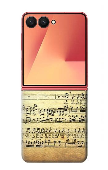 S2667 ファウラーモーツァルト音楽シート The Fowler Mozart Music Sheet Samsung Galaxy Z Flip 7 バックケース、フリップケース・カバー