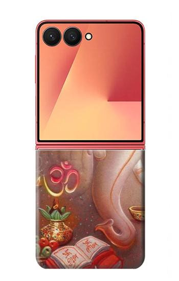 S2678 ヒンズー教徒の神ガネーシャ成功の主 Hindu God Ganesha Lord of Success Samsung Galaxy Z Flip 7 バックケース、フリップケース・カバー