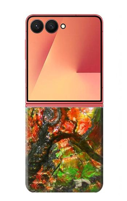 S2694 アンモナイト化石 Ammonite Fossil Samsung Galaxy Z Flip 7 バックケース、フリップケース・カバー