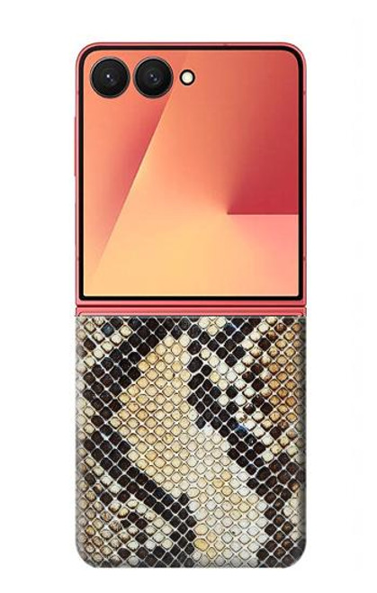 S2703 スネークスキンテクスチャグラフィックプリント Snake Skin Texture Graphic Printed Samsung Galaxy Z Flip 7 バックケース、フリップケース・カバー