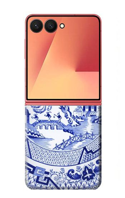 S2768 ウィローパターン グラフィック Willow Pattern Graphic Samsung Galaxy Z Flip 7 バックケース、フリップケース・カバー