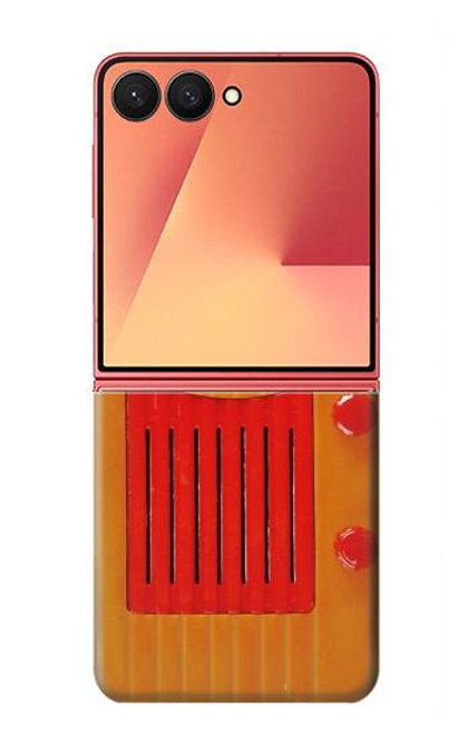 S2780 ヴィンテージオレンジベークライトラジオ Vintage Orange Bakelite Radio Samsung Galaxy Z Flip 7 バックケース、フリップケース・カバー