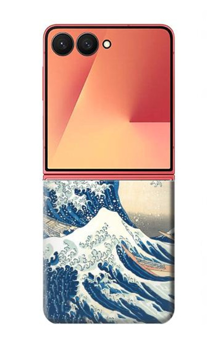 S2790 北斎 神奈川沖浪裏 Hokusai Under The Wave off Kanagawa Samsung Galaxy Z Flip 7 バックケース、フリップケース・カバー