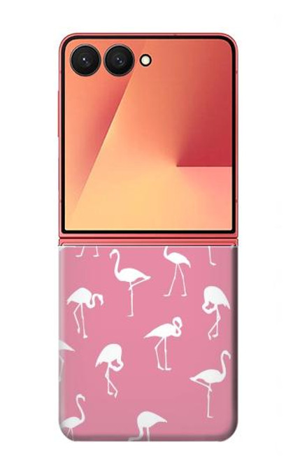 S2858 ピンクフラミンゴ柄 Pink Flamingo Pattern Samsung Galaxy Z Flip 7 バックケース、フリップケース・カバー